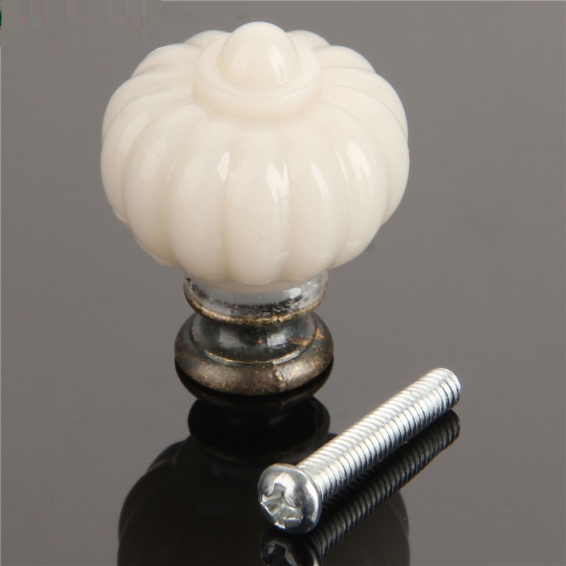 Furniture Hardware Manufacturers - 1Pc Acrylic Ivory White Pumpkin Cabinet