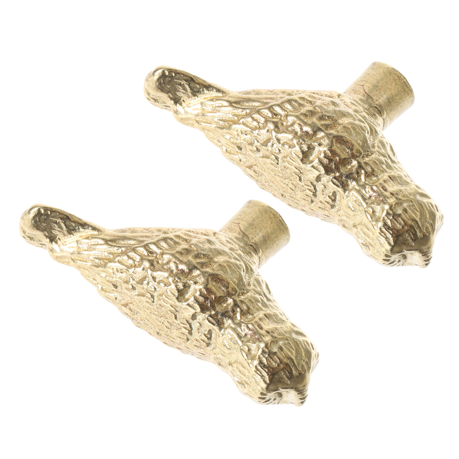 Unique Furniture Hardware - 2Pcs Brass Owl Cabinet Knob Vintage
