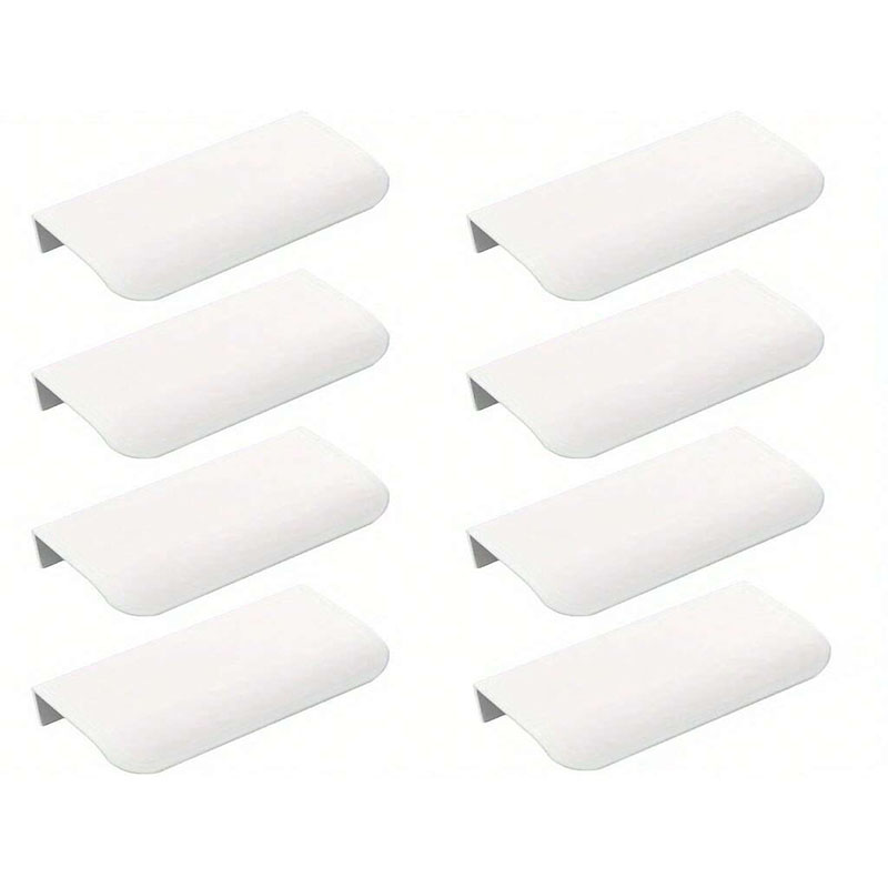 Furniture Hardware Restoration - 8-Pack Finger Pulls, Metal Concealed Drawer
