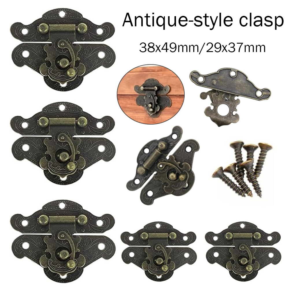 Furniture Hardware Vintage - 5-20pcs Vintage Metal Hasp Latch Clasp