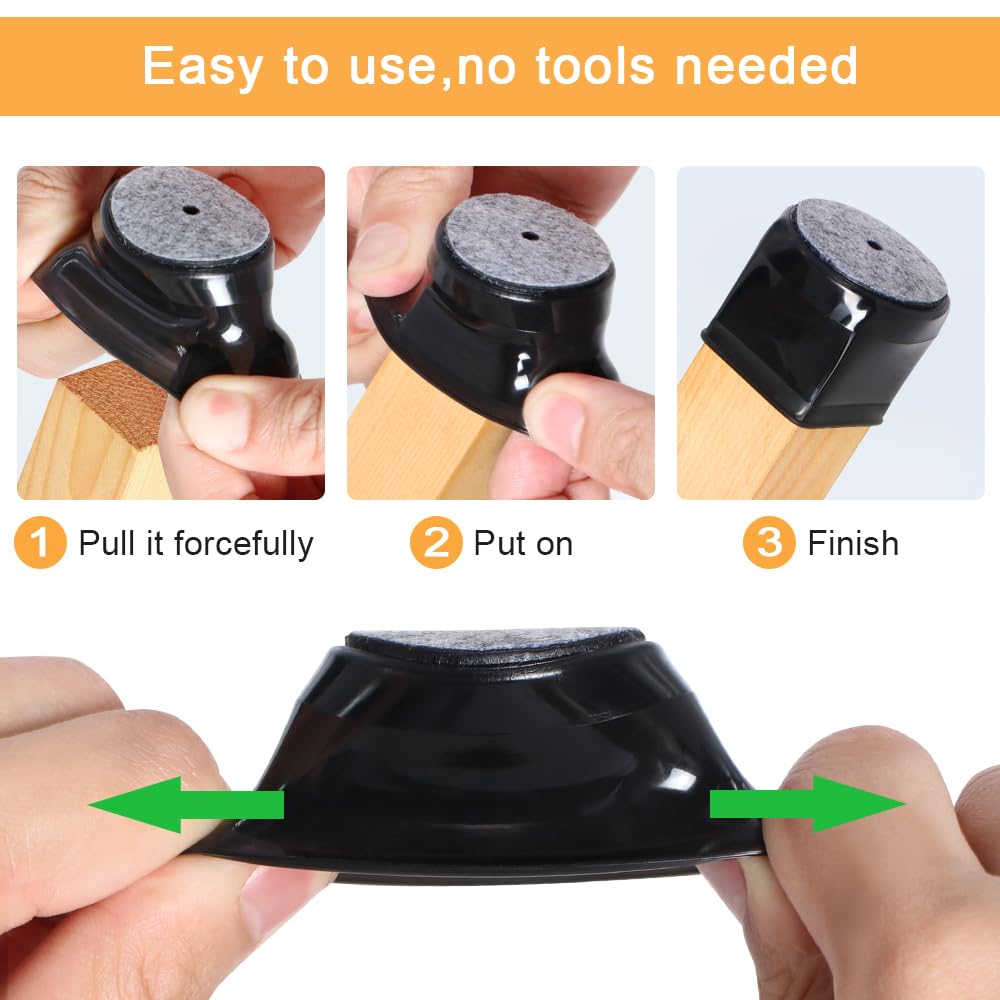 16 Pcs Chair Leg Floor Protect - огляд і ціна Furniture Foot Pad