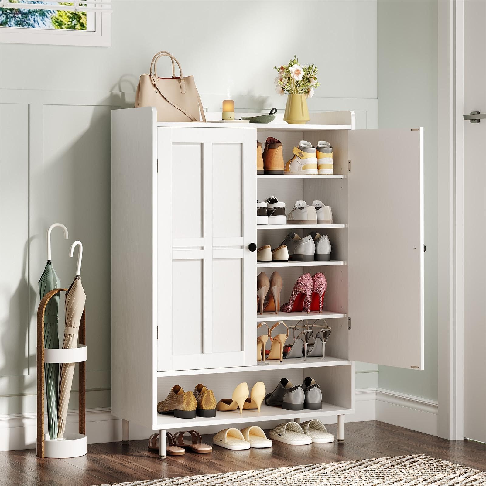 6 Tier Shoe Storage Cabinet, 4 - огляд і ціна Cabinet Hinge Overlay