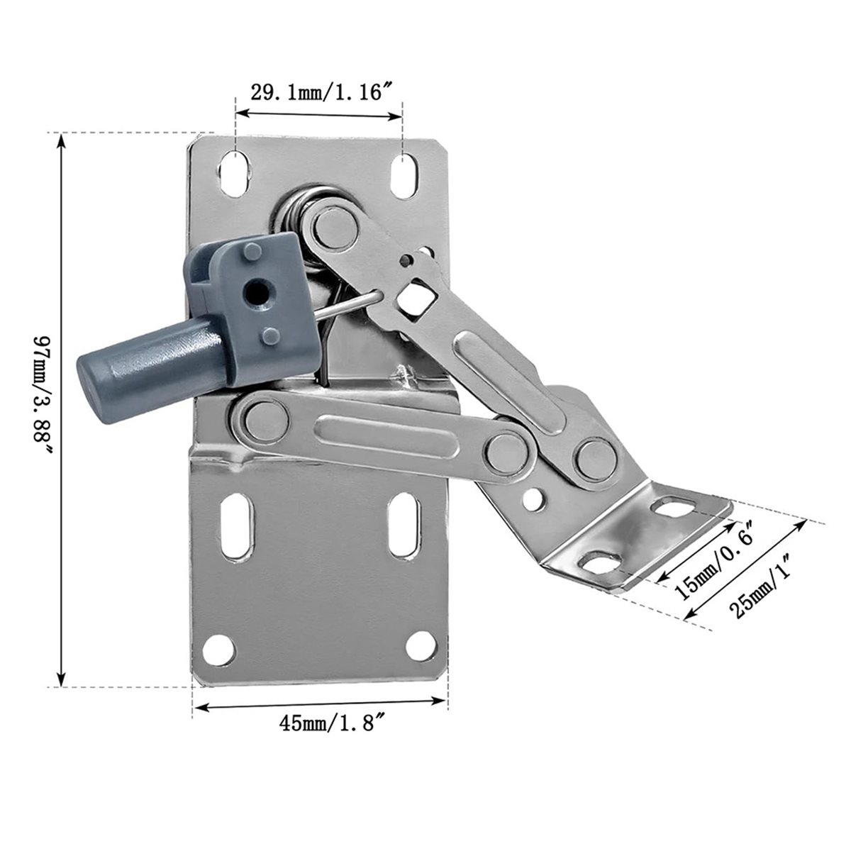 (A02R] 2Pcs 45 Degree Cabinet  - огляд і ціна Soft Close Hinge