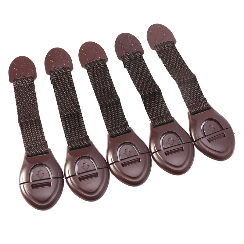 5pcs/lot Brown Cabinet Safety  - огляд і ціна Furniture Hardware Manufacturers
