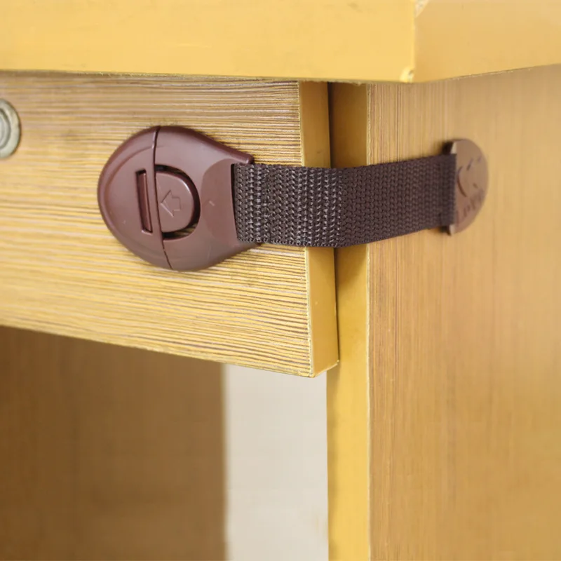 5pcs/lot Brown Cabinet Safety  - огляд і ціна Furniture Hardware Manufacturers