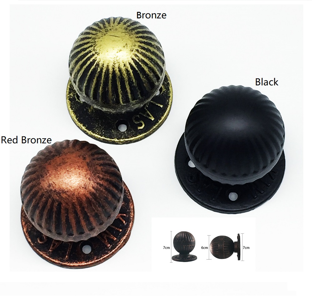 Round Ball Vintage Iron Wooden - огляд і ціна Furniture Hardware Vintage