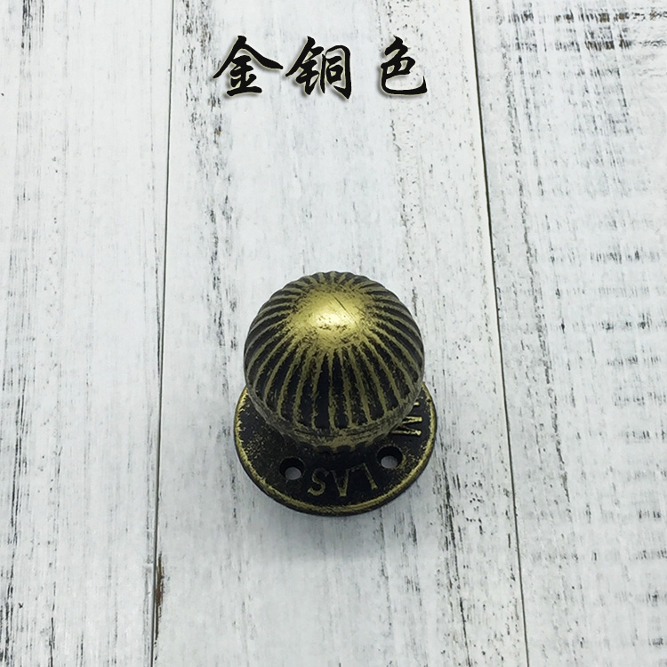 Round Ball Vintage Iron Wooden - огляд і ціна Furniture Hardware Vintage