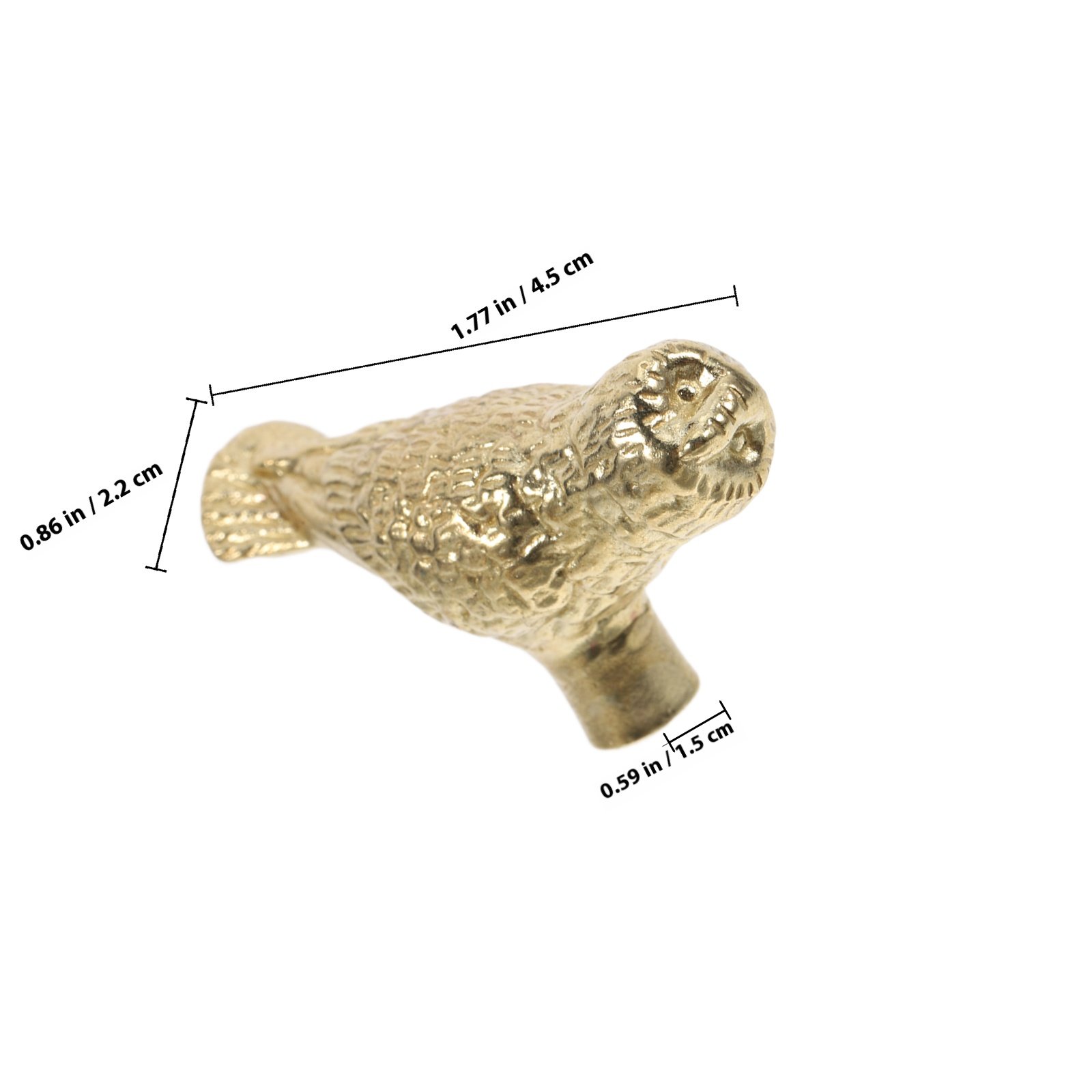 2Pcs Brass Owl Cabinet Knob Vi - огляд і ціна Unique Furniture Hardware