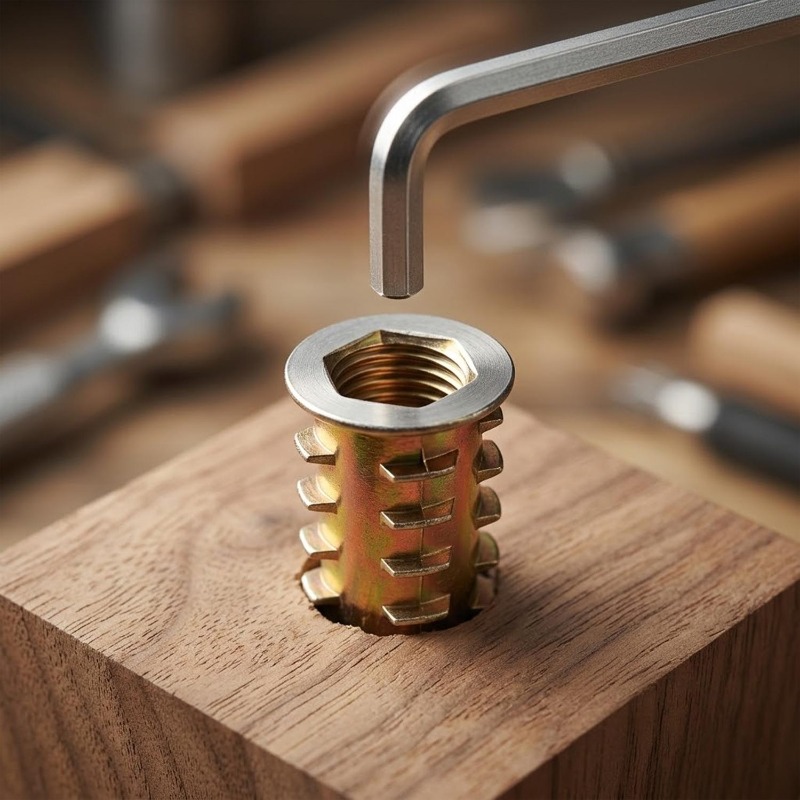M4 M5 M6 M8 Threaded Insert Nu - огляд і ціна Furniture Hardware Threaded Inserts