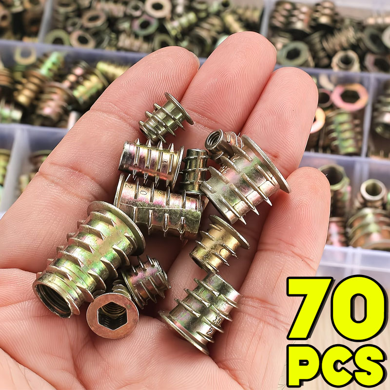 M4/M5/M6 Threaded Insert Nut E - огляд і ціна Furniture Hardware Threaded Inserts