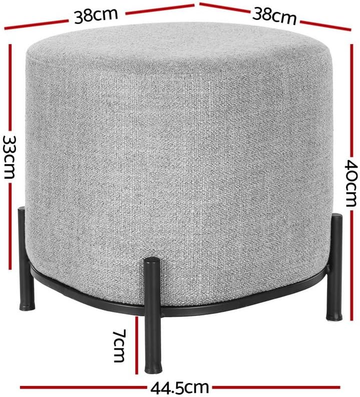 **/Ottoman, Round Footstool Lo - огляд і ціна Furniture Foot Pad