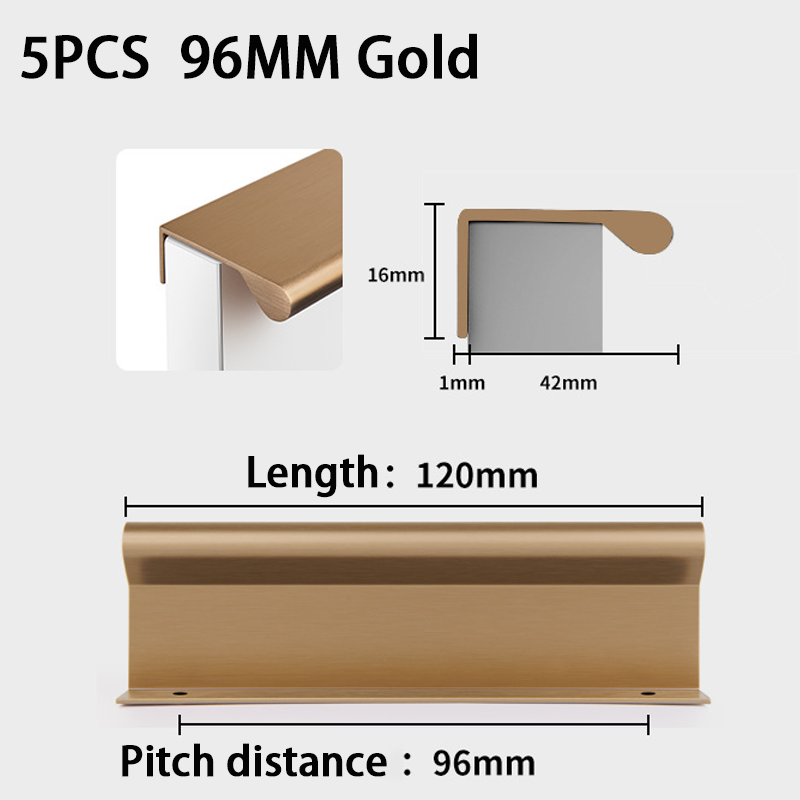5PCS Side-mounted Handle Alumi - огляд і ціна Furniture Hardware Restoration