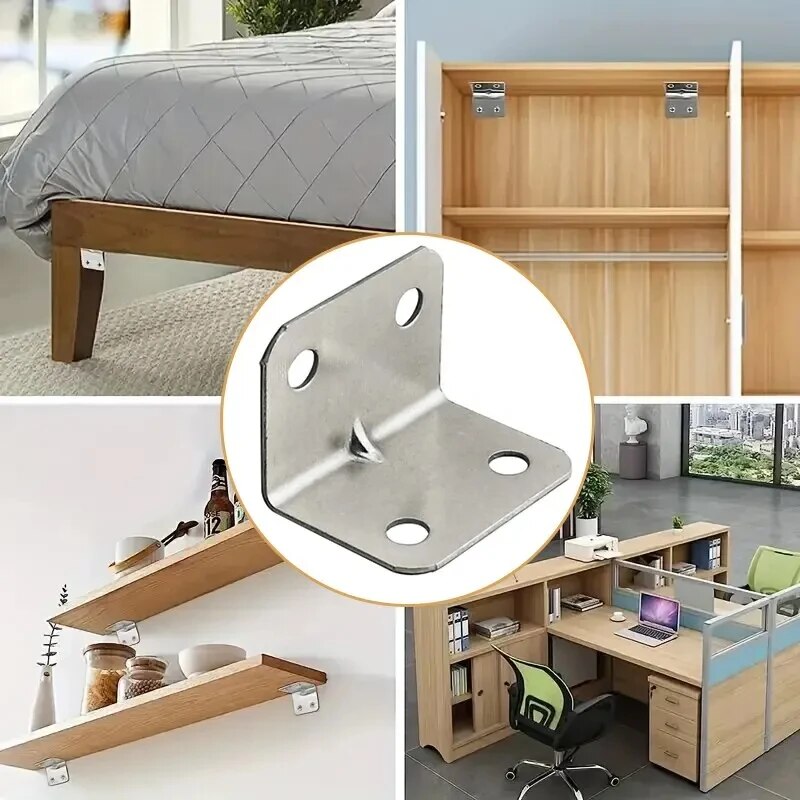 20pcs Angle Iron Board Table,  - огляд і ціна Cabinet Hinge Overlay