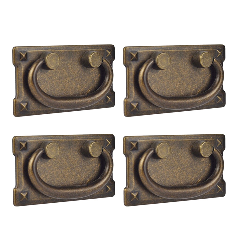 4Pcs Vintage Antique Bronze Dr - огляд і ціна Furniture Hardware Vintage