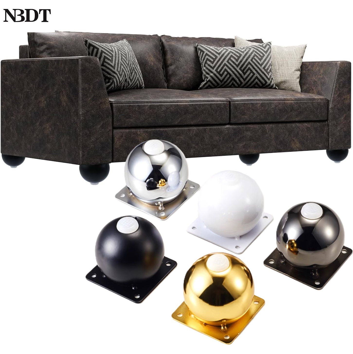 4Pcs Steel Ball Shaped Furnitu - огляд і ціна Cabinet Hinge Overlay