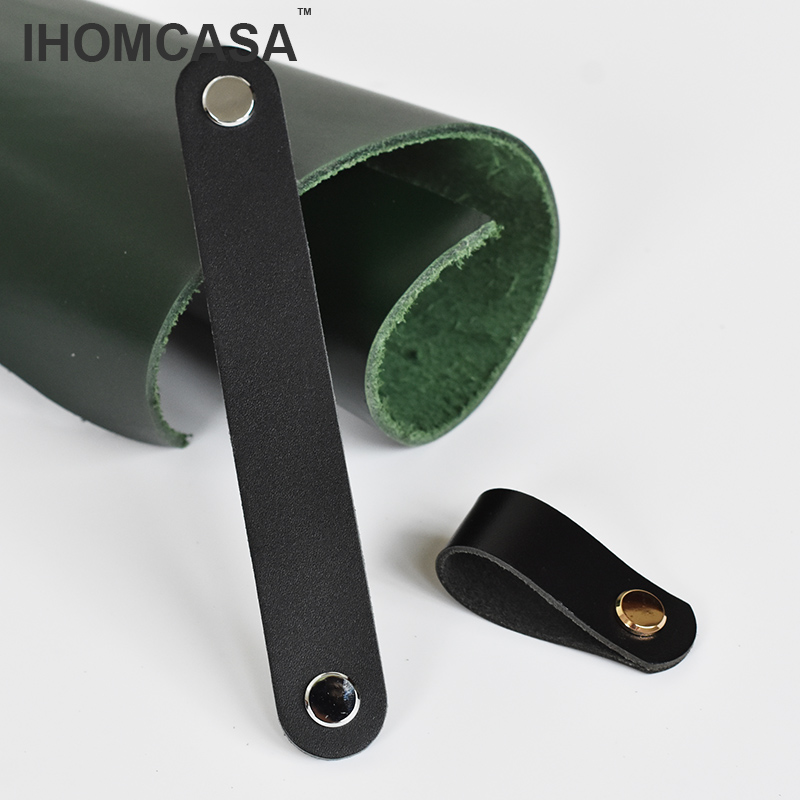 IHOMCASA Black Leather Knobs   - огляд і ціна Restoration Hardware Furniture Used