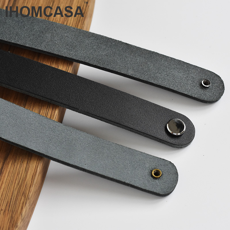 IHOMCASA Black Leather Knobs   - огляд і ціна Restoration Hardware Furniture Used