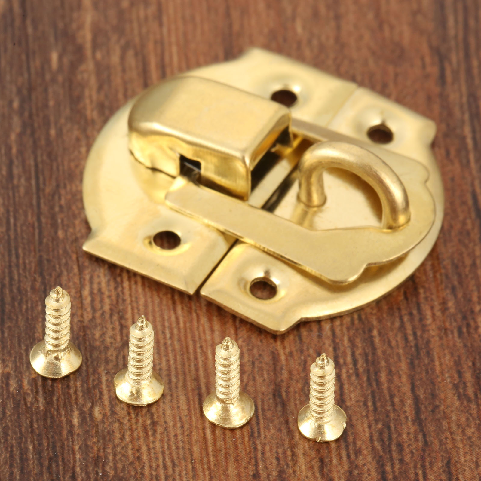10pcs Golden Box Latch Clasps  - огляд і ціна Furniture Hardware Vintage