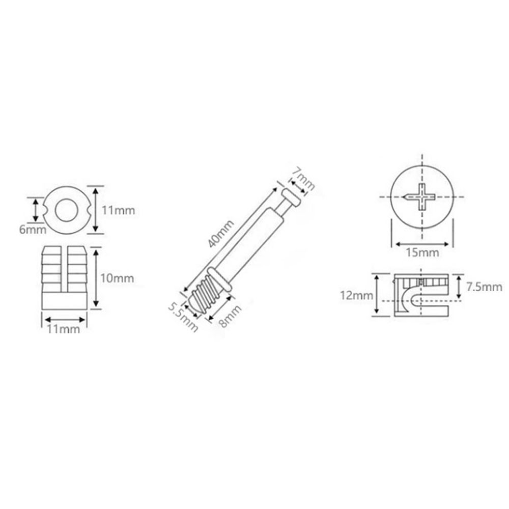 3 in 1 Dowel Jig Screw Furnitu - огляд і ціна Cam Lock Nut