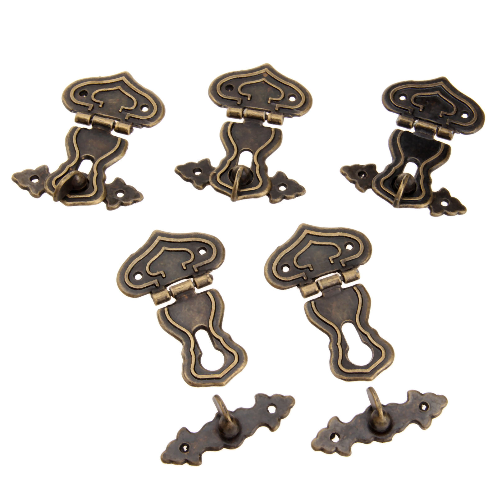 5Pcs 63x47mm Antique Metal Loc - огляд і ціна Furniture Hardware Vintage