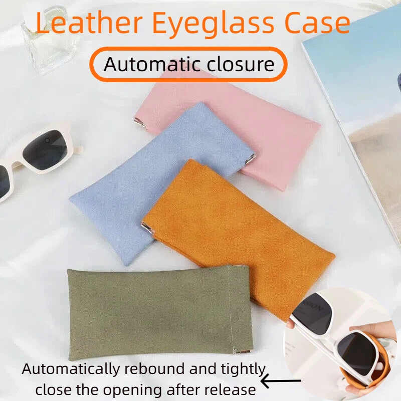 Unisex Leather Eyeglass Case P - огляд і ціна Soft Close Hinge