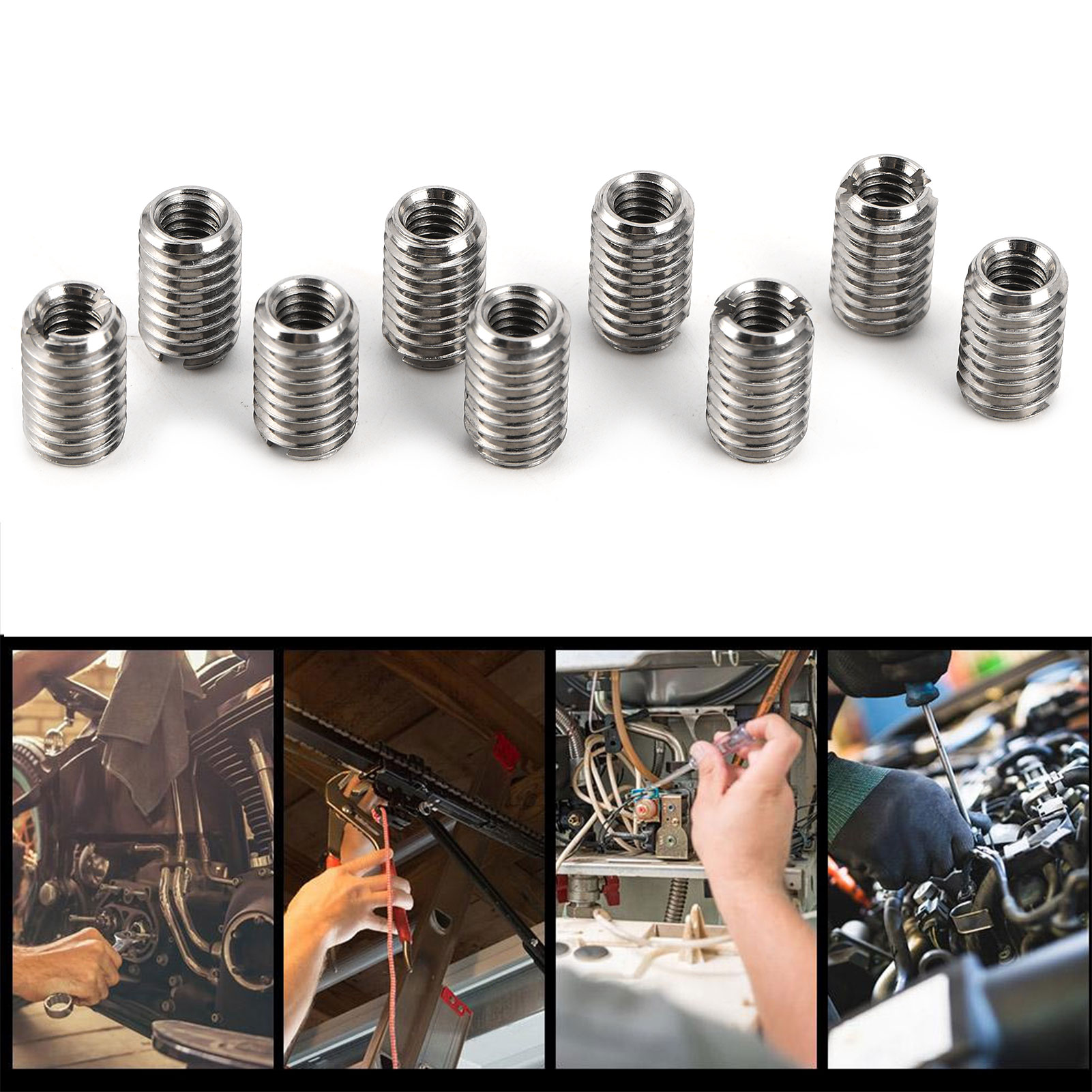 10Pcs Reducer Nuts Male Female - огляд і ціна Furniture Hardware Threaded Inserts