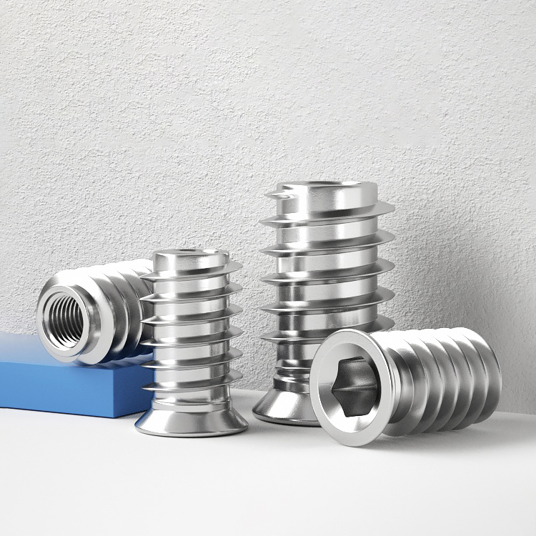 304 Stainless Steel Hex Socket - огляд і ціна Furniture Hardware Threaded Inserts