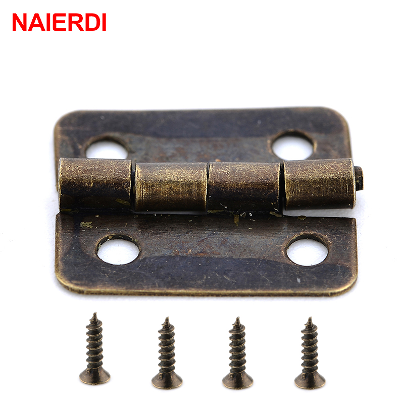 50PCS NAIERDI Antique Hinge Mi - огляд і ціна Furniture Hardware Vintage