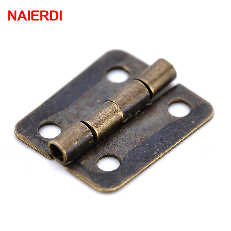 50PCS NAIERDI Antique Hinge Mi - огляд і ціна Furniture Hardware Vintage