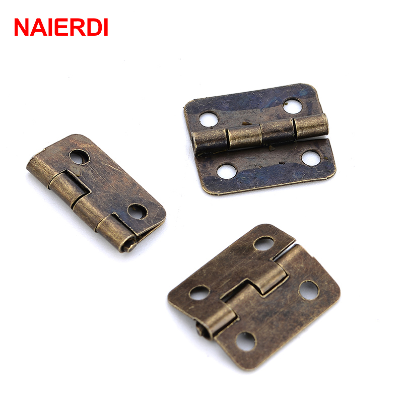 50PCS NAIERDI Antique Hinge Mi - огляд і ціна Furniture Hardware Vintage