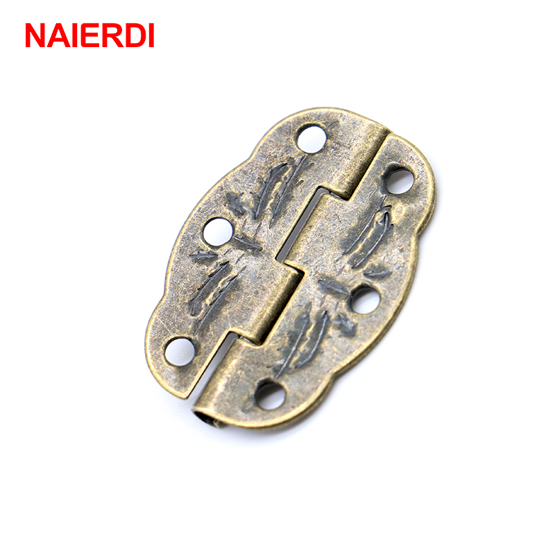 20pcs NAIERDI Bronze Hinges De - огляд і ціна Furniture Hardware Vintage