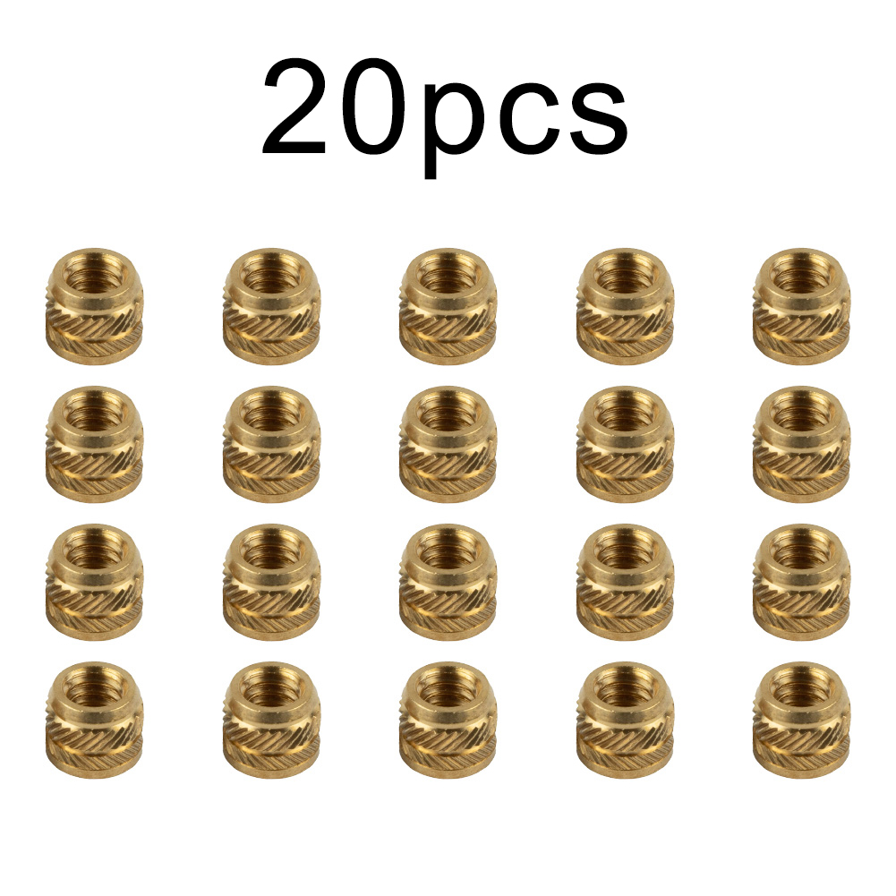 20pcs Brass Nuts 1/4-20 Thread - огляд і ціна Cam Lock Nut