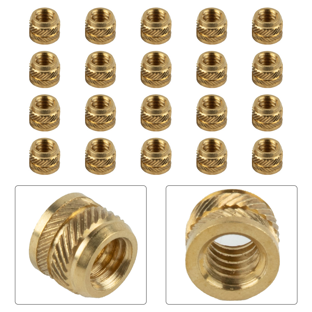 20pcs Brass Nuts 1/4-20 Thread - огляд і ціна Cam Lock Nut